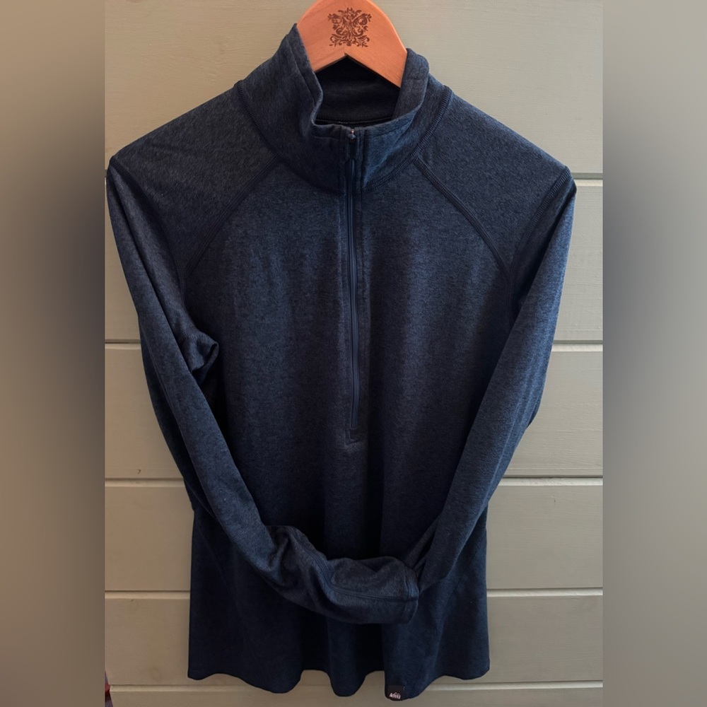 REI Co-op Quarter Zip Pullover Blue Teal Women’s L Athleisure Hiking Active Top